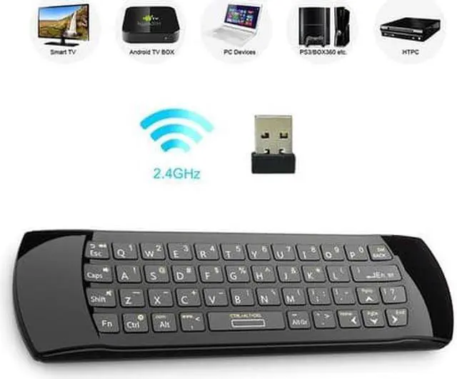 Alt view image 4 of 4 - keyboard for Rii mini i25A portable Wireless Air Mouse Keyboard Remote Control for Smart TV/PC/HTPC