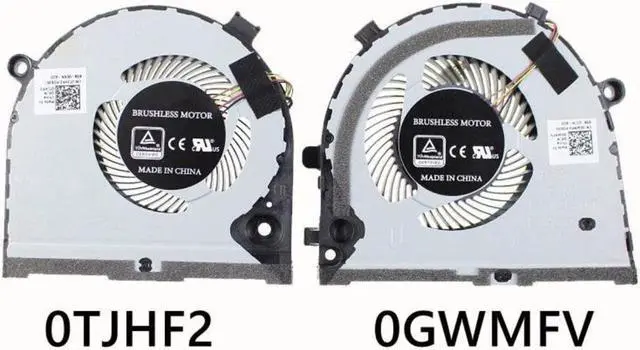 Alt view image 2 of 5 - One pair New 4 pin Laptop CPU GPU cooling Fan for Dell G3 3579 G3-3579 3779 G5 5587 G5-5587  fan cooler FKB7 OJWMFV  DC28000KVF0 DFS551205ML0T TP  FKB6 OTJHF2 DC28000KUF0 DFS481105F20T EP
