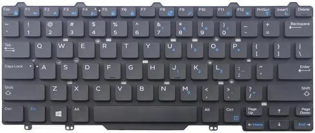 Main image of Laptop replacement keyboard Dell Latitude E5450 US layout black color NO FRAME