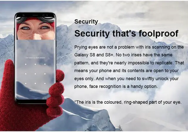 Alt view image 3 of 7 - Samsung Galaxy S8  SM-G950F 4G LTE Mobile phone 64GB 5.8 Inch Single Sim 12MP 3000mAh S-series Smartphone(International Version)