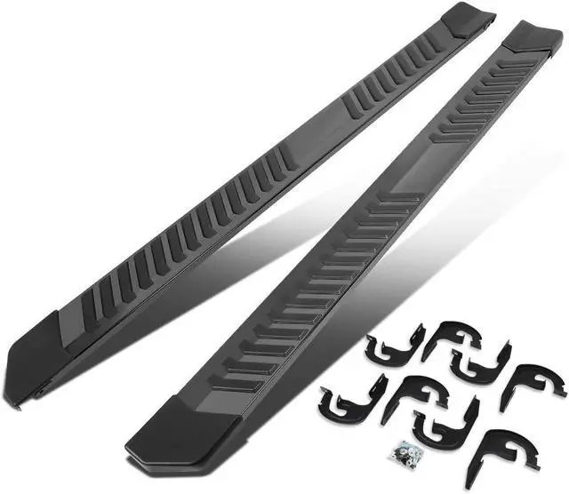 Main image of DNA Motoring STEPB-ZTL-8087-BKSS For 2004 to 2014 Ford F150 Crew Cab Pair 6" Stainless Steel Nerf Step Bar Running Boards 05 06 07 08 09 10 11 12 13