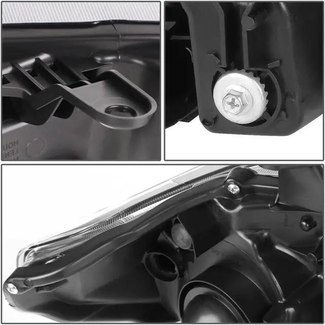 Alt view image 4 of 7 - DNA Motoring HL-HPL-TTAM16-BK-CL1 For 2016 to 2017 Toyota Tacoma Black Housing Clear Side 3D LED DRL Sequential Projector Headlight Head Lamps 17 18 19