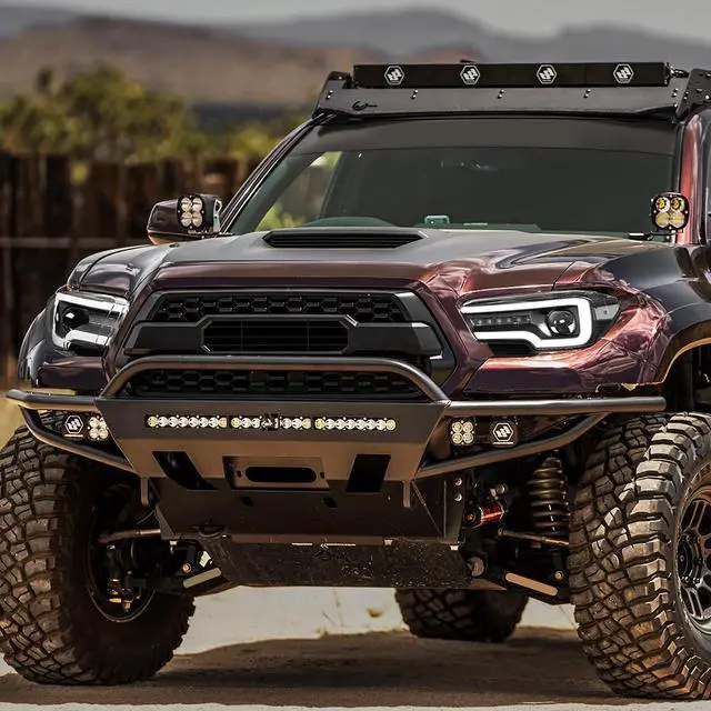 Alt view image 7 of 7 - DNA Motoring HL-HPL-TTAM16-BK-CL1 For 2016 to 2017 Toyota Tacoma Black Housing Clear Side 3D LED DRL Sequential Projector Headlight Head Lamps 17 18 19