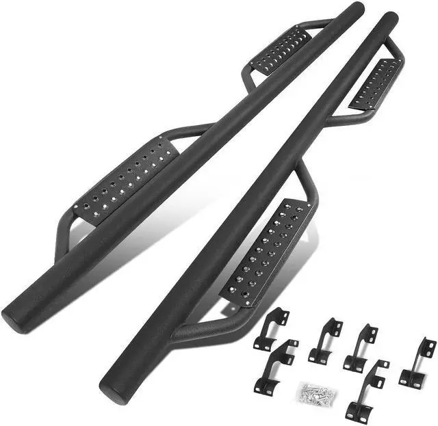 Main image of For 2005 to 2021 Toyota Tacoma Double Crew Cab Step Nerf Bar Running Boards 06 07 08 09 10 11 12 13 14 15 16 17 18 19 20