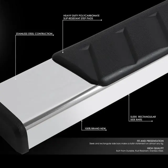 Alt view image 2 of 6 - For 2019 to 2021 Dodge Ram 1500 Quad / Extended Cab Pair 5" Stainless Steel Side Step Nerf Bar Running Boards 20
