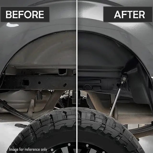 Alt view image 6 of 7 - DNA Motoring ZTL-Y-0041 For 2007 to 2014 Chevy Silverado GMC Sierra 1500 / 2500 HD / 3500 HD Pair Rear Wheel Well Guards Inner Fender Mud Flaps 08 09 10 11 12 13