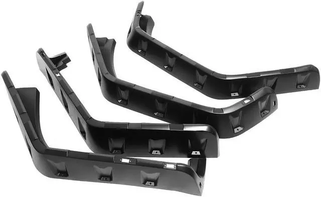 Alt view image 4 of 7 - DNA Motoring WF-81011-MBK For 2007 to 2018 Jeep Wrangler JK Pocket-Riveted Style Wheel Protector LED Fender Flares 08 09 10 11 12 13 14 15 16 17
