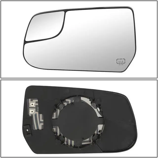 Alt view image 5 of 5 - DNA Motoring OEM-MG-0304 For 2010 to 2017 Chevy Equinox GMC Terrain Factory Style Driver / Left Heated Mirror Glass Lens w/ Spotter 11 12 13 14 15 16