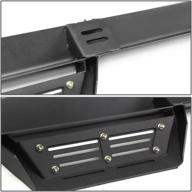 Alt view image 4 of 6 - DNA Motoring STEPB-G222-022 For 19-20 Ram Truck 1500 Crew Cab Pair Running Board 3" Side Rock Rail Nerf Step Bar 19