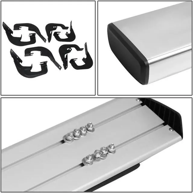 Alt view image 4 of 6 - DNA Motoring STEPB-ZTL-8054 For 2007 to 2019 Chevy Silverado / GMC Sierra Crew Cab Aluminum 6" Side Step Nerf Bar Running Board 08 09 10 11 12 13 14 15 16