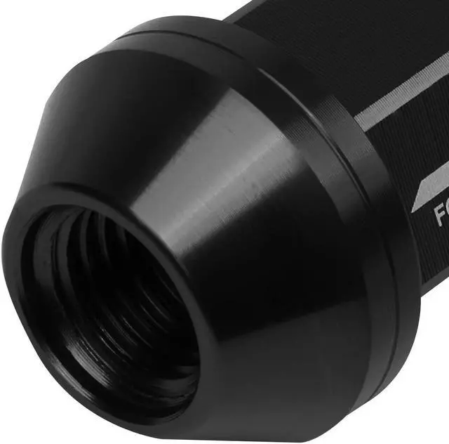 Alt view image 4 of 7 - J2 Engineering LN-T7-006-15-BK J2 Engineering 7075 -T6 Forged Aluminum M12X1.5 20Pcs 35mm Height Close -End Lug Nut Set w / Socket Adapter (Black)