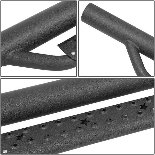 Alt view image 3 of 7 - DNA Motoring STEPB-ZTL-8120 For 2007 to 2019 Chevy Silverado GMC Sierra Extended Cab Matte Black Running Board Step Bar 08 09 10 11 12 13 14 15 16 17 18
