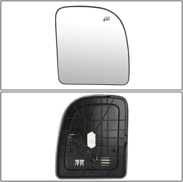 Alt view image 5 of 5 - DNA Motoring OEM-MG-0168 For 1999 to 2007 Ford F250 F350 Excusion Super Duty Factory Style Passenger / Right Side Upper Towing Mirror Glass Lens w/ Heated 00 01 02 03 04 05 06