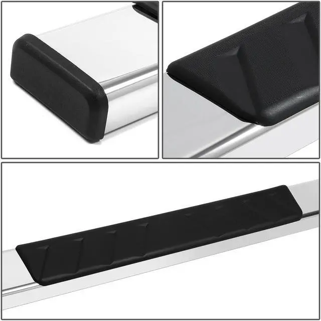 Alt view image 3 of 6 - DNA Motoring STEPB-ZTL-8170-SS For 2015 to 2020 Ford F-150 Extended Super Cab 5" Polished Flat Running Board Side Step Bars 16 17 18 19