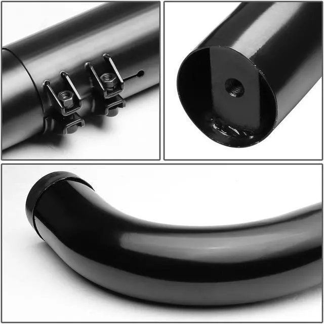 Alt view image 3 of 5 - DNA Motoring STEPB-3-UNI-BK For 1999 to 2011 Silverado Sierra Dodge Ram 1500 2500 3500 Extended Cab Pair Carbon Steel 3" Side Step Nerf Bar Running Board