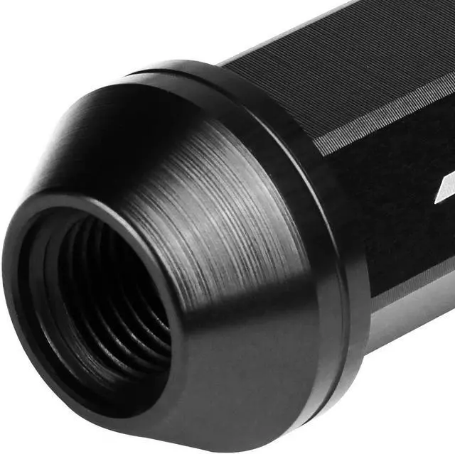 Alt view image 4 of 7 - J2 Engineering LN-T7-005-125-BK J2 Engineering 7075 -T6 Forged Aluminum M12 x 1.25 20Pcs 50mm Close -End Lug Nut w/ Socket Adapter ( Black )
