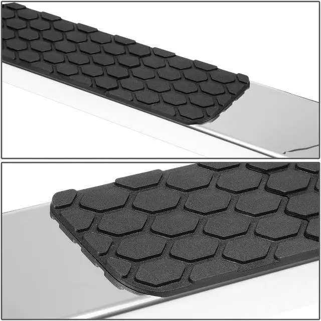 Alt view image 3 of 7 - For 2005 to 2021 Toyota Tacoma Double/Crew Cab Pair 5" Stainless Steel Flat Side Step Bar Running Boards 13 14 15 16 17 18 19 20