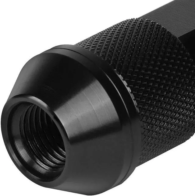 Alt view image 4 of 7 - J2 Engineering LN-T7-027-125-BK J2 Engineering 7075 Aluminum M12 x 1.25 20 Pcs 90mm Open End Lug Nut Set with Adapter Black