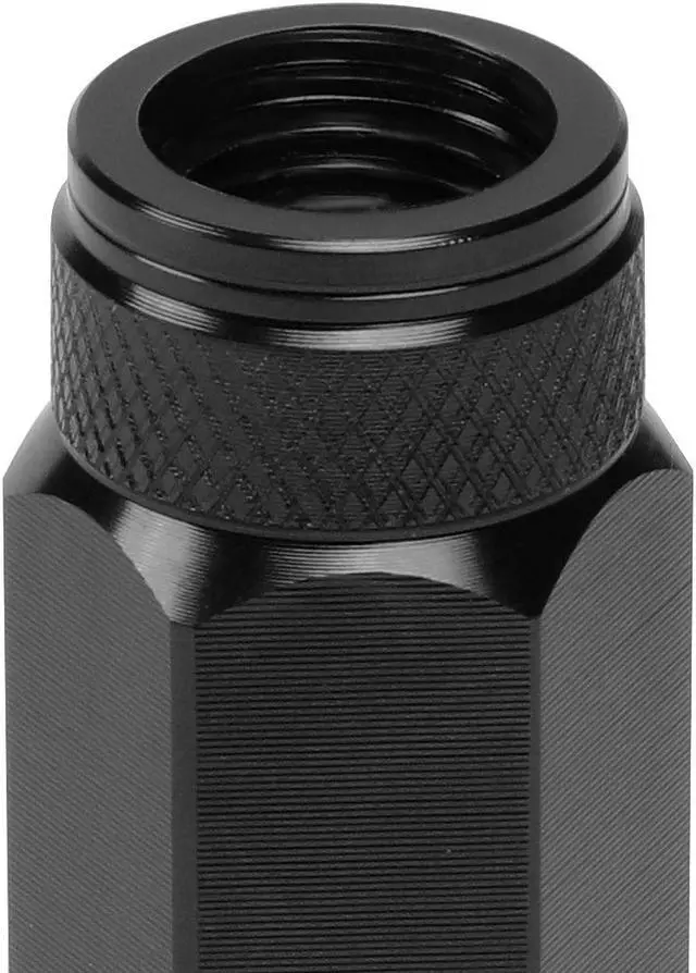 Alt view image 5 of 7 - J2 Engineering LN-T7-027-125-BK J2 Engineering 7075 Aluminum M12 x 1.25 20 Pcs 90mm Open End Lug Nut Set with Adapter Black