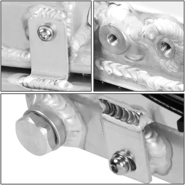 Alt view image 4 of 5 - DNA Motoring RA+FS-S10V882-3 For 84-90 Chevy Corvette 3-Row Dual-Core Aluminum Radiator + 12V Fan Shroud 85 86 87 88 89