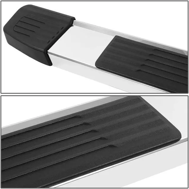 Alt view image 3 of 7 - For 2007 to 2017 Toyota Tundra 2-Door Standard Cab Pair of 6 Inches Stainless Flat Side Step Nerf Bar Running Boards 10 11 12 13