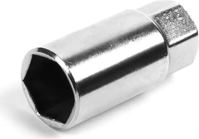 Alt view image 6 of 7 - J2 Engineering LN-T7-015-125-BL J2 Engineering 7075 -T6 Forged Aluminum M12 x 1.25 20Pcs 123mm Spiked Cap Lug Nut w/ Socket Adapter ( Blue )