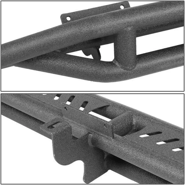 Alt view image 3 of 6 - For 2018 to 2021 Jeep Wrangler JL Unlimited 4-Door Pair of 6.75 Inches Armor Side Step Nerf Bar Running Boards 19 20