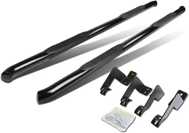 Main image of DNA Motoring STEPB-3-041-BK For 2005 to 2020 Toyota Tacoma Access Cab Carbon Steel 3" Side Step Nerf Bar Running Board Left + Right 06 07 08 09 10 11 12 13