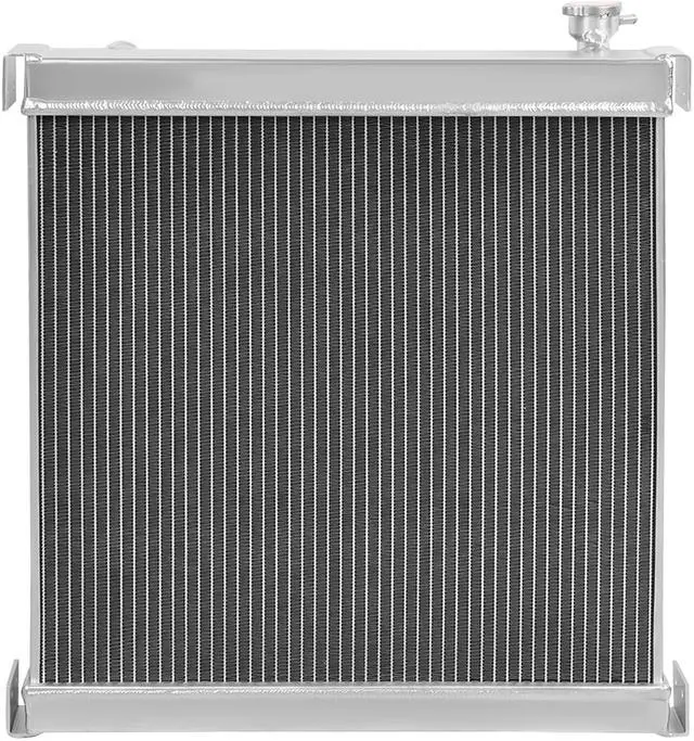 Alt view image 6 of 7 - For 97-06 Jeep Wrangler MT (Manual Transmission) Full Aluminum 2-Row Racing Radiator - TJ 98 99 00 01 02 03 04 05