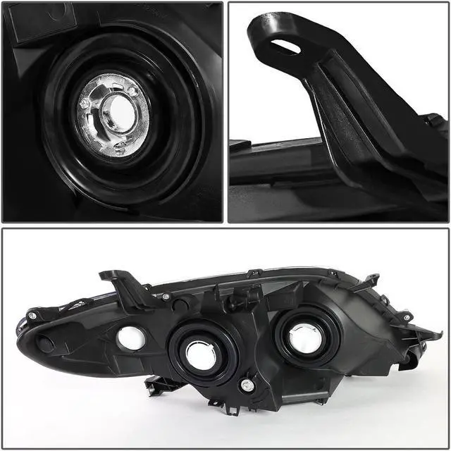 Alt view image 4 of 5 - DNA Motoring HL-OH-TSIE11-CH-AM For 2011 to 2020 Toyota Sienna XL30 Pair Projector Headlight Chrome Housing Amber Corner Headlamp 12 13 14 15 16 Left + Right