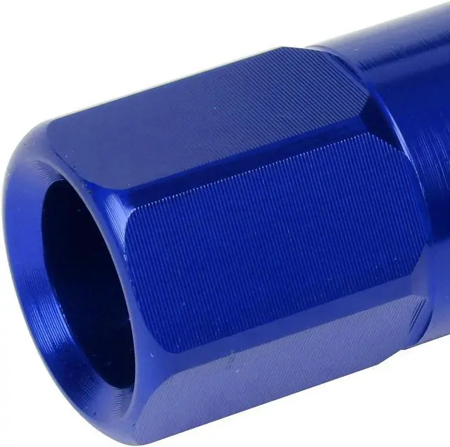 Alt view image 5 of 7 - J2 Engineering LN-T7-009-15-BL J2 Engineering 7075 -T6 Forged Aluminum M12X1.5 20Pcs 60mm Height Open -End Lug Nut Sets w / Socket Adapter (Blue)