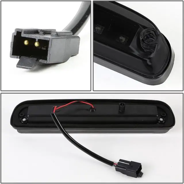 Alt view image 4 of 5 - DNA Motoring 3BL-FRAN93-LED-BK-SM For 1993 to 2016 Ford Super Duty Ranger Mazda B-Series LED 3rd Third Tail Brake Light Rear Stop Lamp Smoked Lens 94 95 96 97 98 99 00 11 12 13 14 15