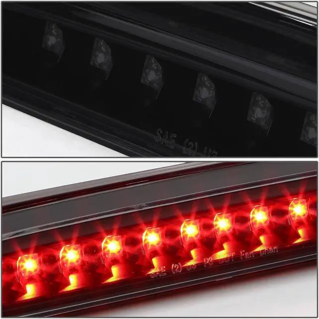 Alt view image 3 of 5 - DNA Motoring 3BL-FRAN93-LED-BK-SM For 1993 to 2016 Ford Super Duty Ranger Mazda B-Series LED 3rd Third Tail Brake Light Rear Stop Lamp Smoked Lens 94 95 96 97 98 99 00 11 12 13 14 15