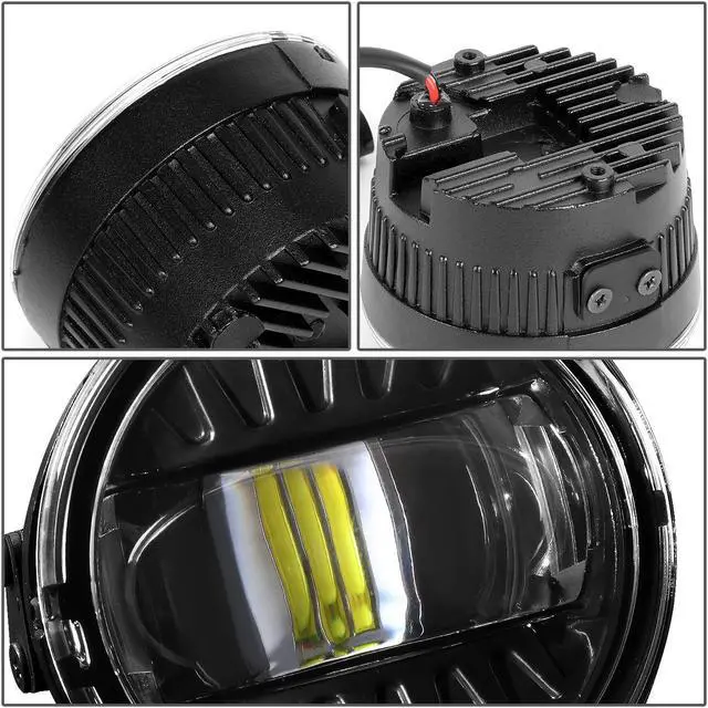 Alt view image 5 of 7 - DNA Motoring FL-ZTL-345-CH For 2005 to 2020 Acura Honda Ford Lincoln Infiniti Nissan Subaru Clear Lens OE Style LED Projector Fog Lights 06 07 08 09 10 11