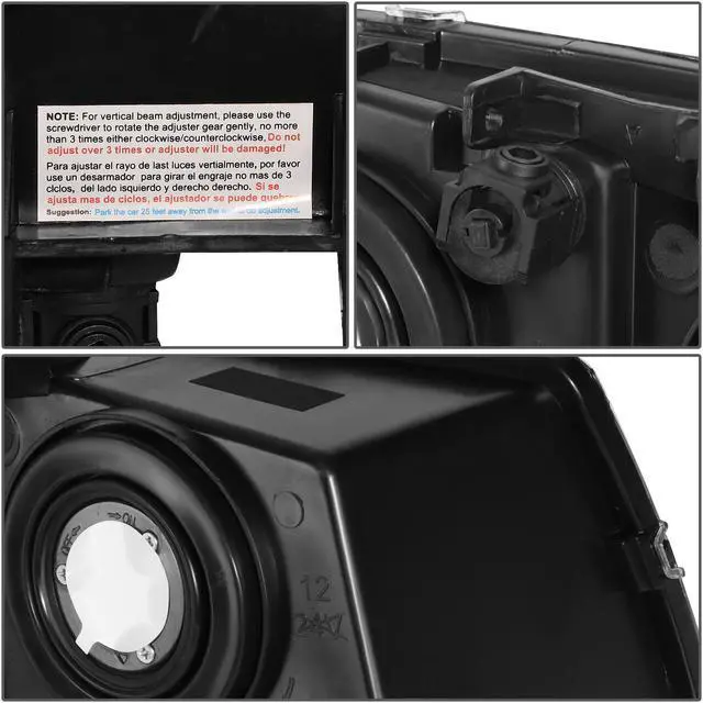 Alt view image 7 of 7 - DNA Motoring HL-3DJJ-CS03-CH-CL1 For 2003 to 2007 Chevy Avalanche Silverado Truck J-Halos LED DRL Headlight Signal Lamps Replacement Chrome/ Clear 04 05 06