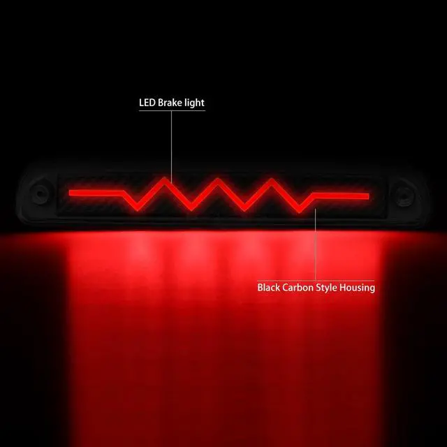 Alt view image 2 of 7 - DNA Motoring 3BL-FSPRAN99-3D-T4-LED-BK For 1999-2016 Ford F250 F350 F450 F550 Super Duty Explorer Sport Trac Heartbeat Style Sequential LED 3rd Third Tail Brake Light