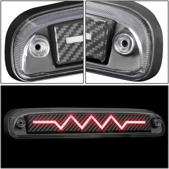 Alt view image 5 of 7 - DNA Motoring 3BL-FSPRAN99-3D-T4-LED-BK For 1999-2016 Ford F250 F350 F450 F550 Super Duty Explorer Sport Trac Heartbeat Style Sequential LED 3rd Third Tail Brake Light