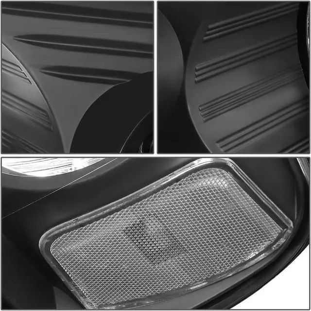 Alt view image 6 of 7 - DNA Motoring HL-LED-F15004-BK-CL1 For 2004 to 2008 Ford F-150 Lincoln Mark LT LED DRL Black Housing Clear Corner Halogen Headlight Replacement 05 06 07