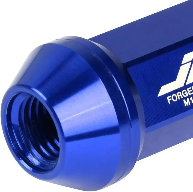 Alt view image 4 of 7 - J2 Engineering LN-T7-018-15-BL J2 Engineering 7075 -T6 Forged Aluminum M12x1.5 20Pcs 50mm Height Close -End Lug Nut Kit w/Adapter Key (Blue)