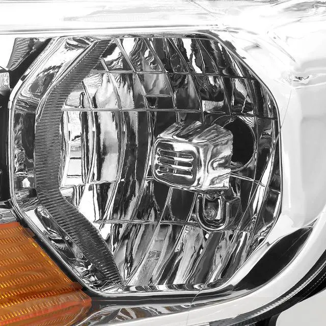Alt view image 3 of 7 - DNA Motoring HL-OH-FR19-CH-AM For 2019 to 2021 Ford Ranger XL XLT Factory Style Chrome Housing Amber Corner Headlight Lamps 20