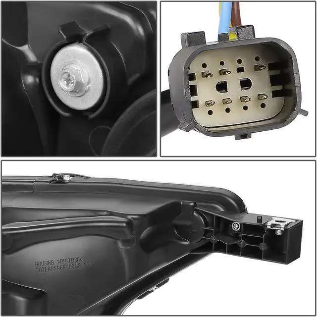 Alt view image 6 of 7 - DNA Motoring HL-OH-FR19-CH-AM For 2019 to 2021 Ford Ranger XL XLT Factory Style Chrome Housing Amber Corner Headlight Lamps 20