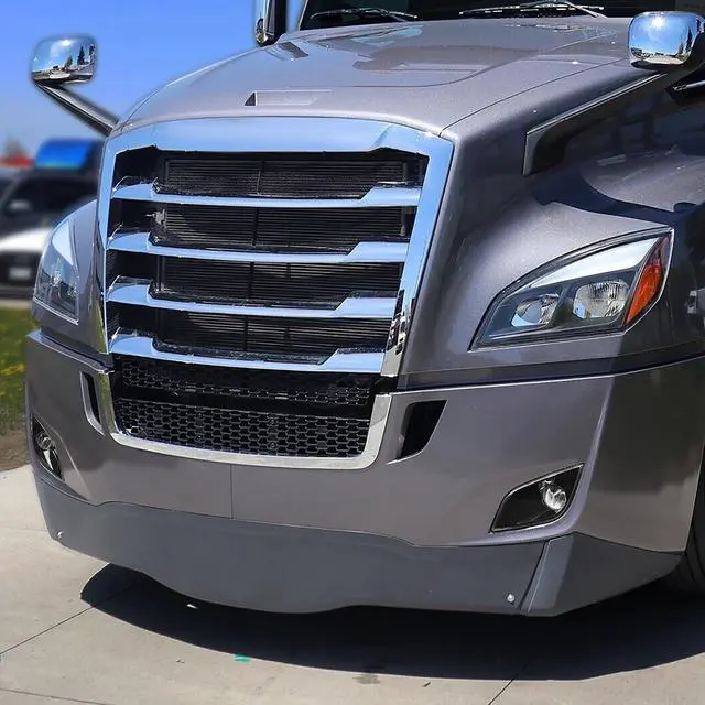 Alt view image 7 of 7 - DNA Motoring HL-HAY-007-BK For 2018 to 2021 Freightliner Cascadia High Power LED Black Housing Chrome Reflector Driving Fog Light Lamps Pair 19 20