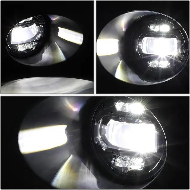 Alt view image 3 of 7 - For 2007 to 2014 Toyota Tundra Pair of Clear Lens Full LED Lighting Driving Fog Lights Lamps with Switch and Bezels 10 11 12 13