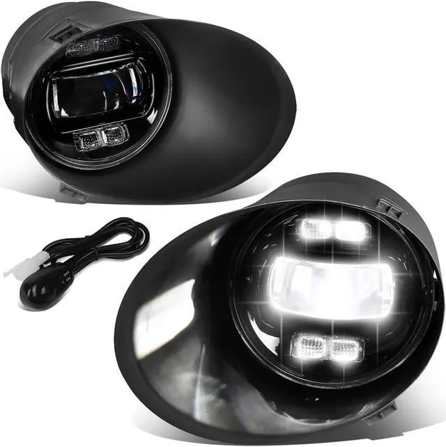 Main image of For 2007 to 2014 Toyota Tundra Pair of Clear Lens Full LED Lighting Driving Fog Lights Lamps with Switch and Bezels 10 11 12 13