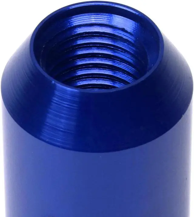 Alt view image 4 of 7 - J2 Engineering LN-T7-003-15-BL J2 Engineering 7075 -T6 Forged Aluminum M12X1.5 20Pcs 60mm Height Open -End Lug Nut Set w / Socket Adapter (Blue)