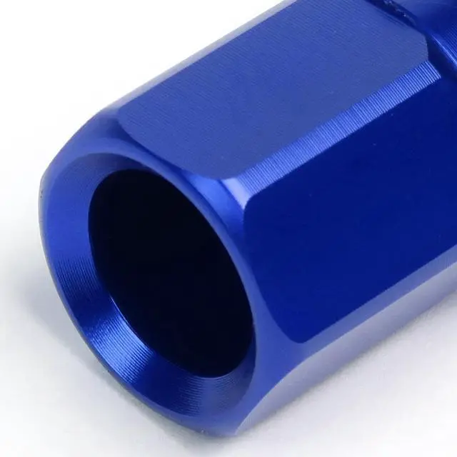 Alt view image 5 of 7 - J2 Engineering LN-T7-003-15-BL J2 Engineering 7075 -T6 Forged Aluminum M12X1.5 20Pcs 60mm Height Open -End Lug Nut Set w / Socket Adapter (Blue)