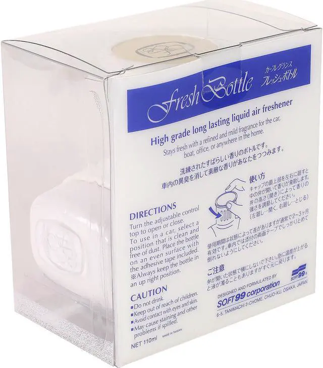 Alt view image 6 of 6 - Soff99 Fresh Bottle 110ml White Glass Liquid Bottle Room / Car Air Freshener with Musk Scent