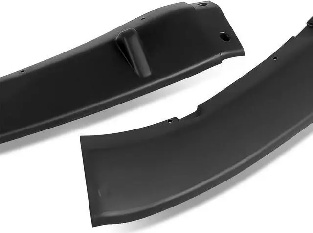 Alt view image 3 of 5 - For 2016 to 2021 Mazda MX-5 Miata 3Pcs Matte Black Finish MP Style Car Front Bumper Lips Guard Body Kit 17 18 19 20