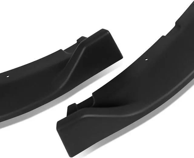 Alt view image 4 of 5 - For 2016 to 2021 Mazda MX-5 Miata 3Pcs Matte Black Finish MP Style Car Front Bumper Lips Guard Body Kit 17 18 19 20