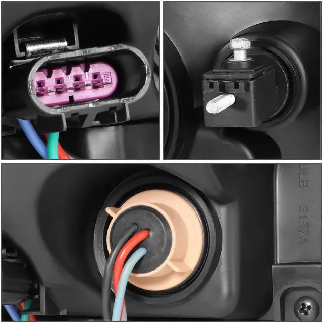 Alt view image 6 of 7 - DNA Motoring HL-OH-CHA11-BK-CL1 For 2011 to 2014 Dodge Charger LX Pair Replacement Headlight Assembly Black Housing Clear Corner Headlamp 12 13